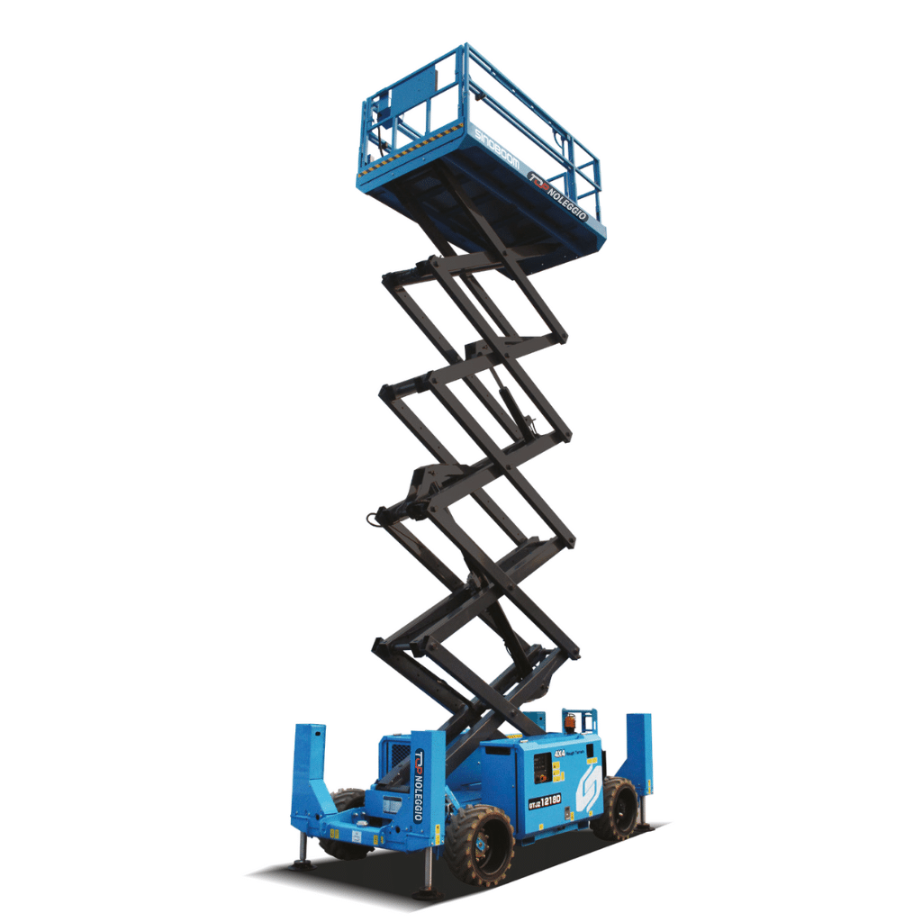 Piattaforma aerea a forbice Sinoboom diesel 14 metri per lavori in quota